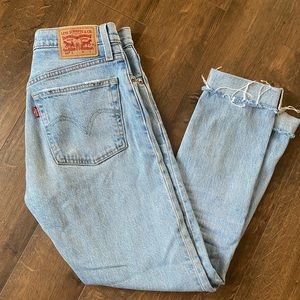 Perfectly faded and worn in Levi’s 501